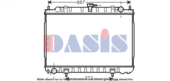 AKS DASIS Jäähdytin,moottorin jäähdytys 070122N